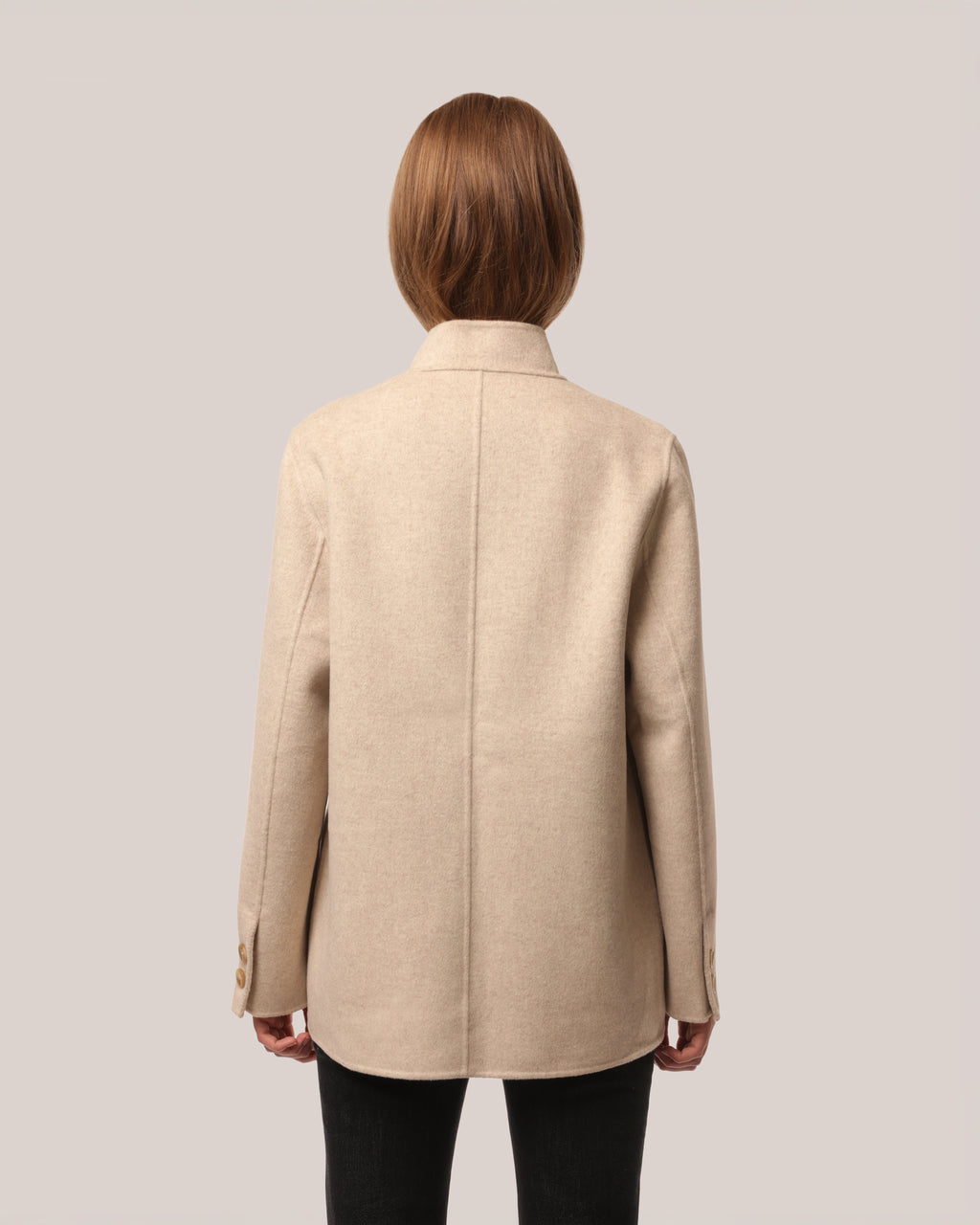 Tailored Wool Jacket Oatmeal