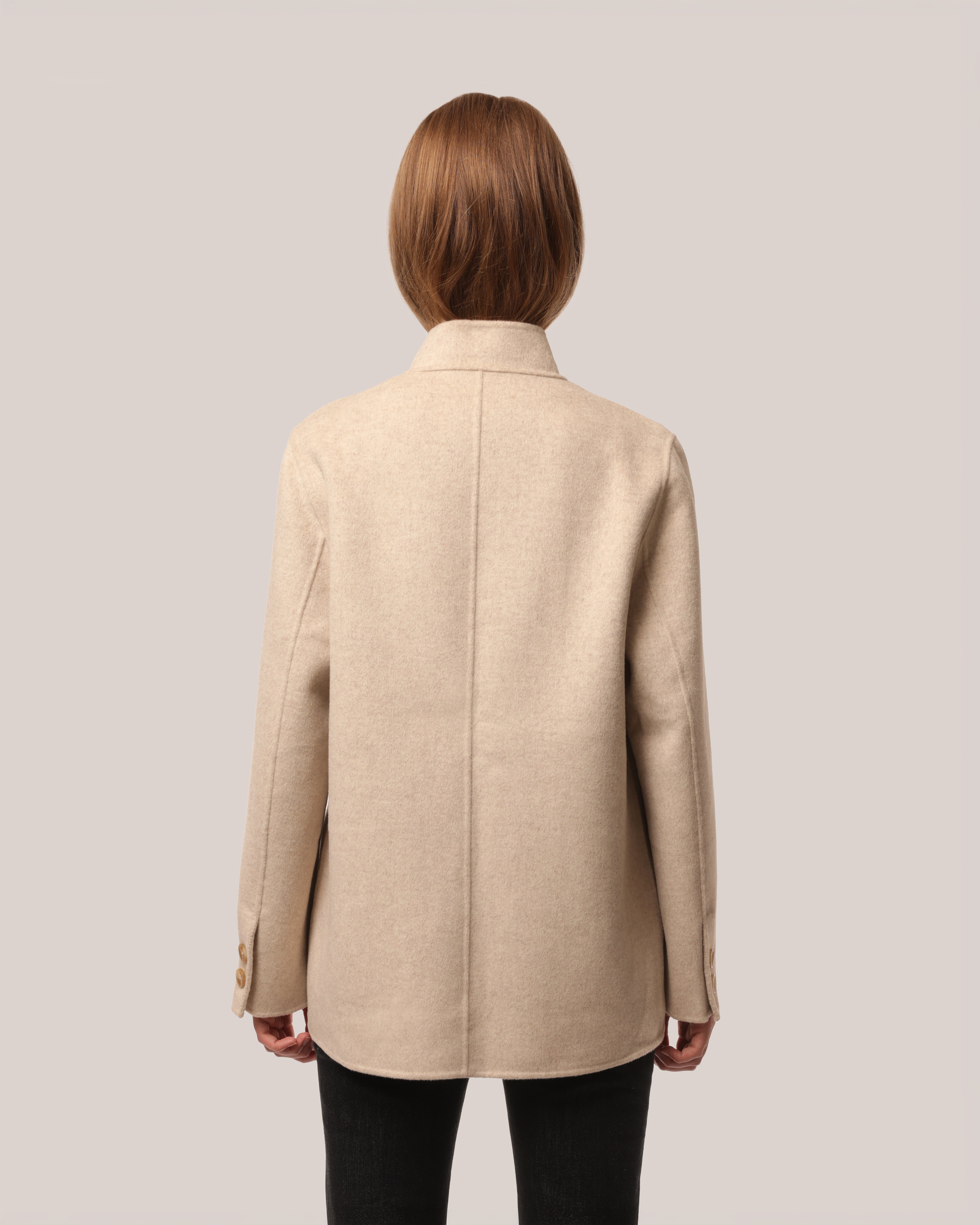 Tailored Wool Jacket Oatmeal