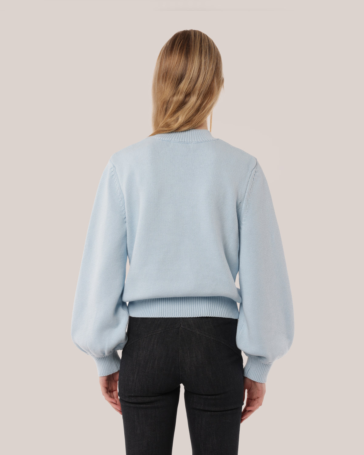 Fitted Cotton Sweater Frosting