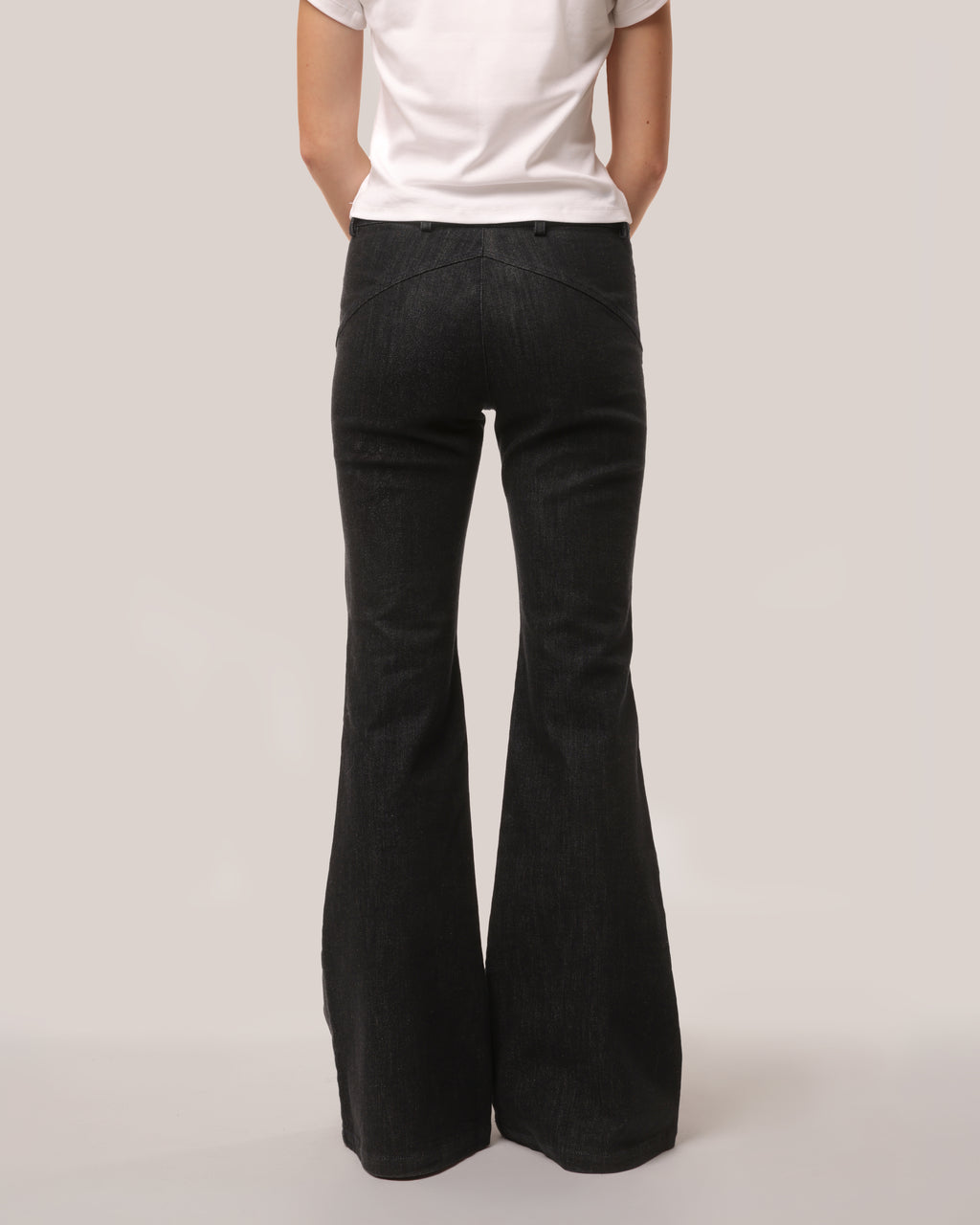 Back Seam Flare Jeans