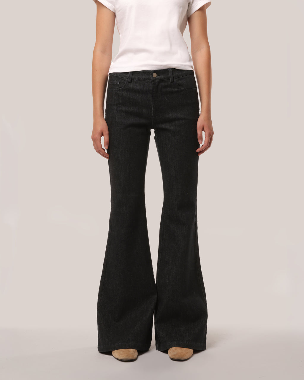 Back Seam Flare Jeans